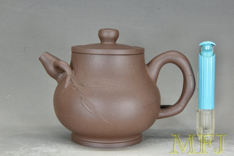 1980-1990年代早期紫砂一廠作品 --- 紫泥葫蘆竹(謝衛東(偉東))